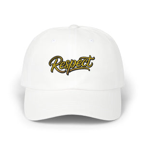 Respect Embroidered Dad Cap — Vintage Script Baseball Hat