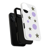 Trendy Phone Case, Stylish Phone Cover, Protective Phone Shell, Unique Phone Accessory, Gift for Her, Star and Swirl Design