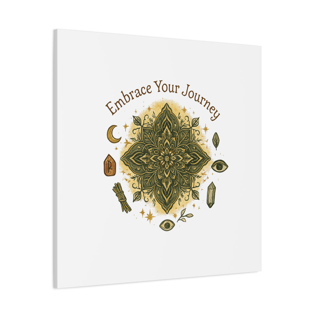 Embrace Your Journey Mandala Canvas | Matte Stretched Wall Art