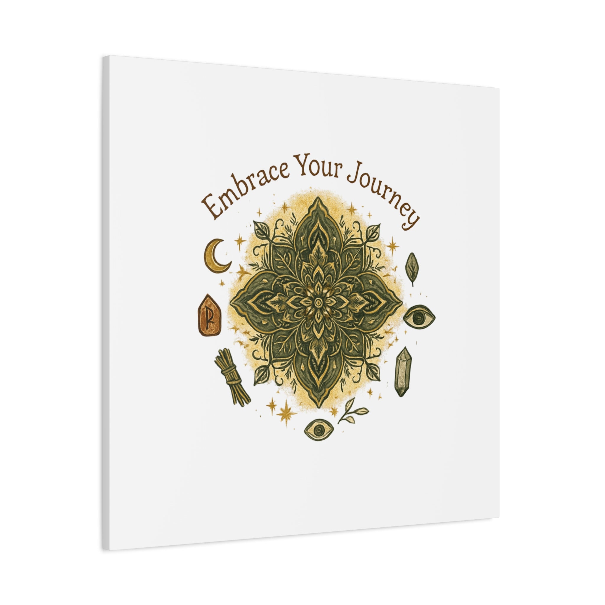 Embrace Your Journey Mandala Canvas | Matte Stretched Wall Art