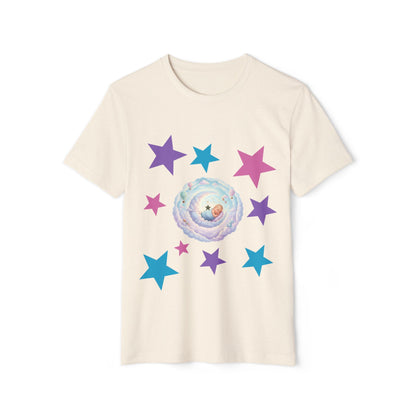 T-Shirt — Dreamy Baby in Cloud Illustration Organic Tee
