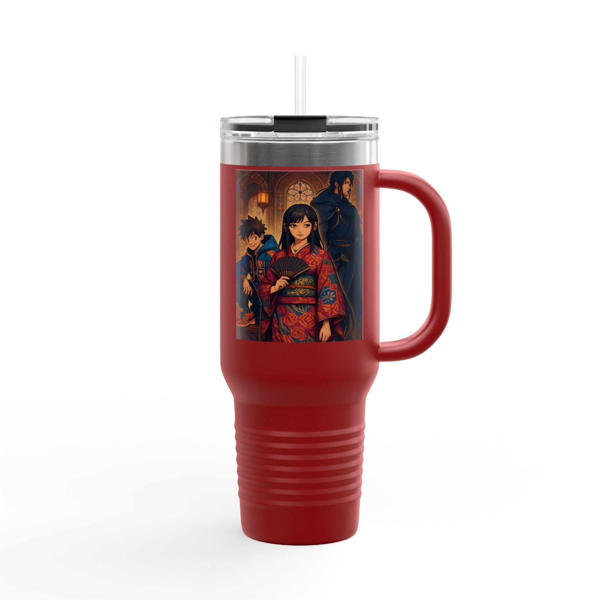 Adventure Insulated Travel Mug, 40oz - Vibrant Coffee Lover Gift, Thermal Outdoor Travel Accessory, Personalized Hydration, Drink Holder