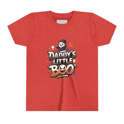 Youth Halloween Tee — “Daddy’s Little Boo” / “Spooky &amp; Unbothered” Kids Costume Shirt