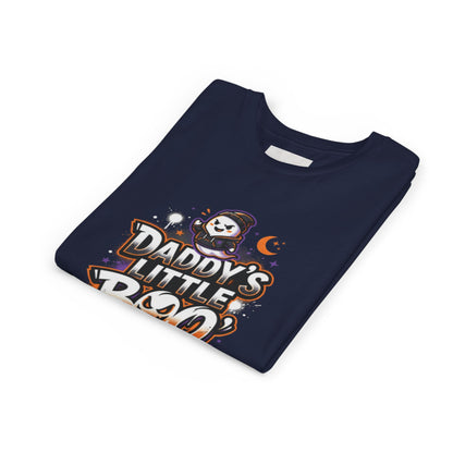 Youth Halloween Tee — “Daddy’s Little Boo” / “Spooky &amp; Unbothered” Kids Costume Shirt
