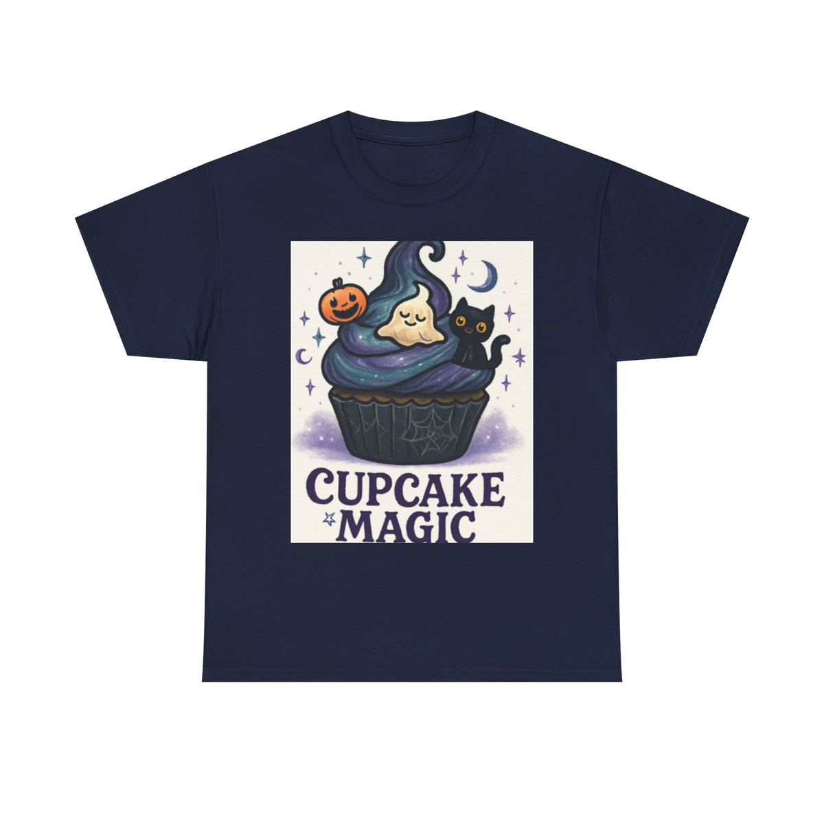Adult Spooky Scary Cupcake T-Shirt | Cute Halloween Tee