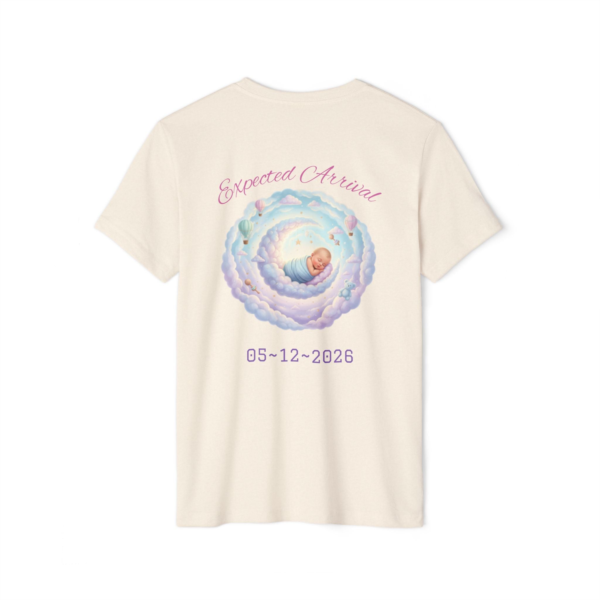 Personal Newborn Announcement T-Shirt | Nursery Moon Infant Illustration