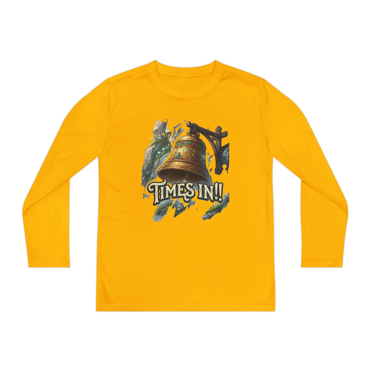 Times In!! Youth Long Sleeve Tee — Vintage Bell Graphic