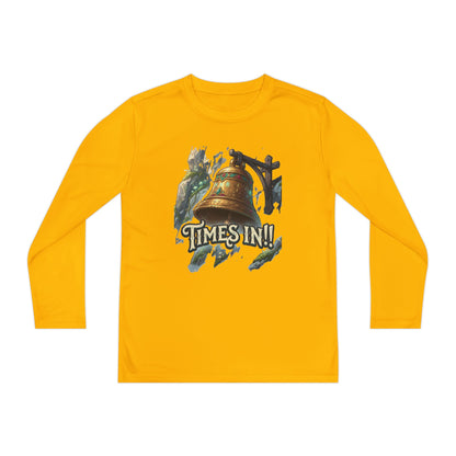 Times In!! Youth Long Sleeve Tee — Vintage Bell Graphic