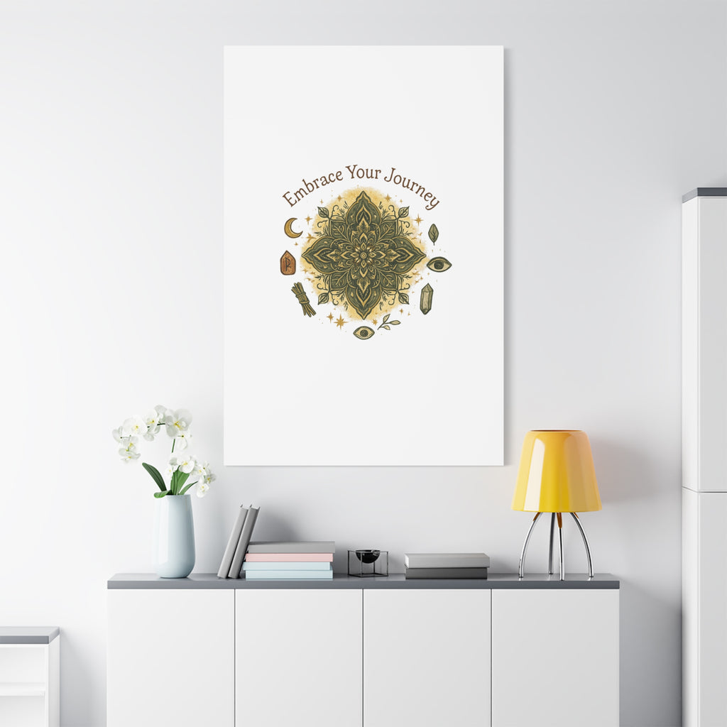 Embrace Your Journey Mandala Canvas | Matte Stretched Wall Art