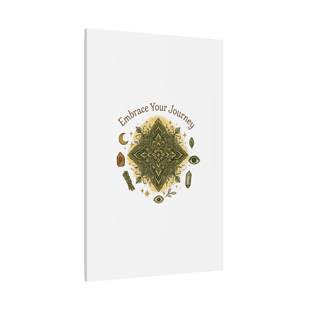 Embrace Your Journey Mandala Canvas | Matte Stretched Wall Art
