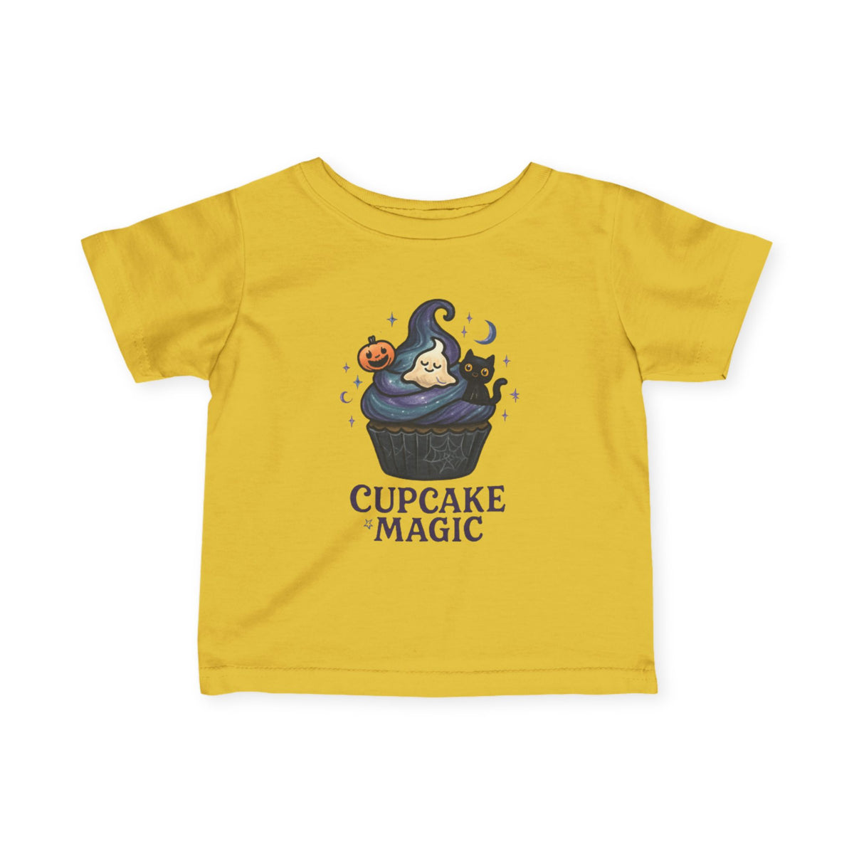 Kids Cupcake Tee, Trick or Treat Infant Fine Jersey Shirt, Halloween Top, Toddler Fall Holiday Apparel, Sweet Spooky Child Costume, Cute