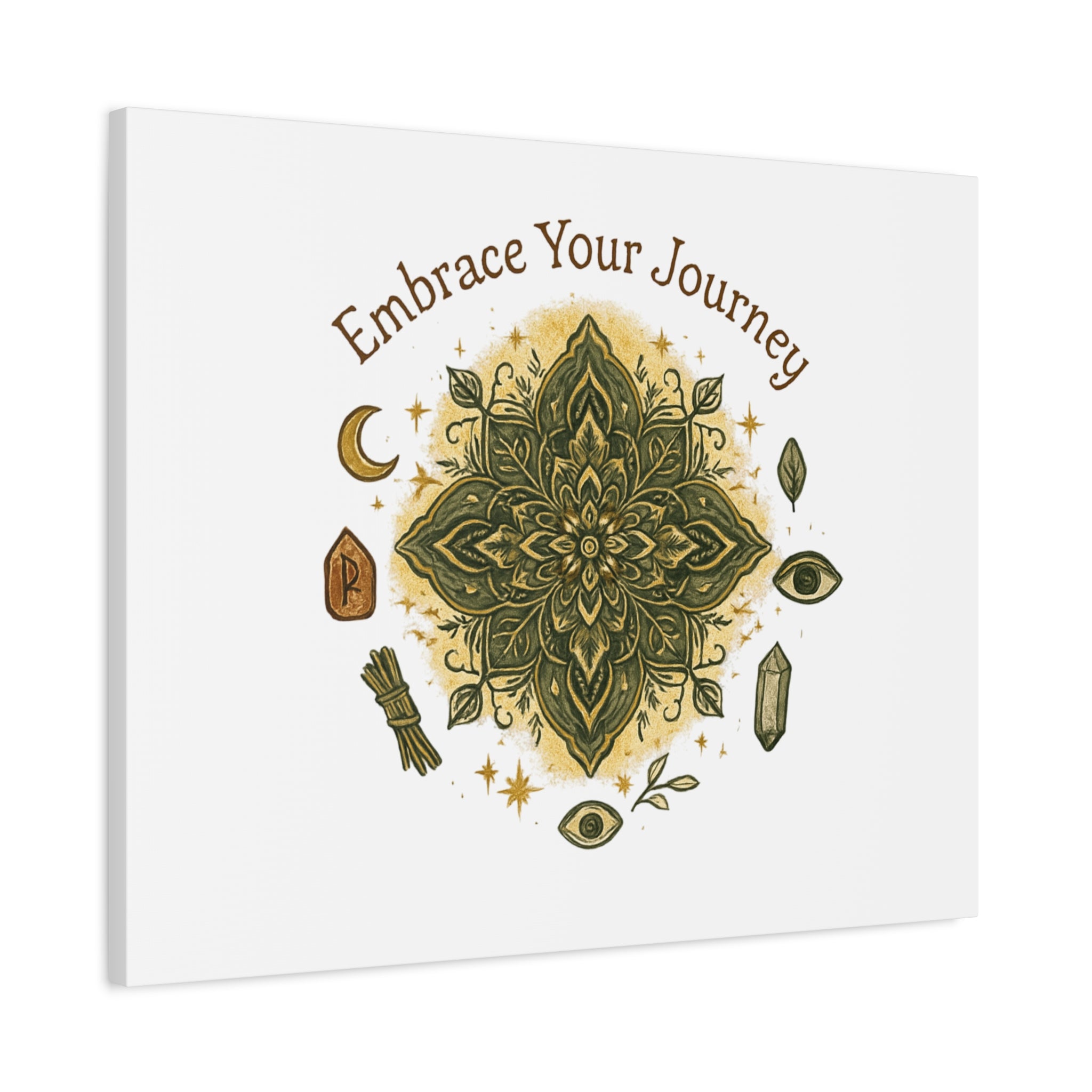 Embrace Your Journey Mandala Canvas | Matte Stretched Wall Art
