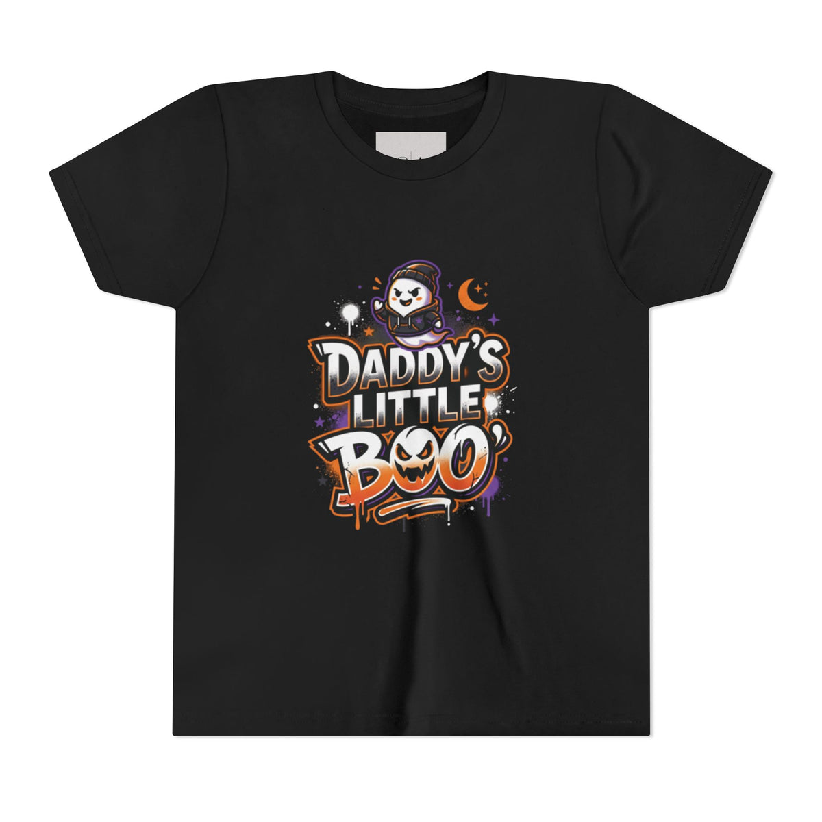 Youth Halloween Tee — “Daddy’s Little Boo” / “Spooky &amp; Unbothered” Kids Costume Shirt