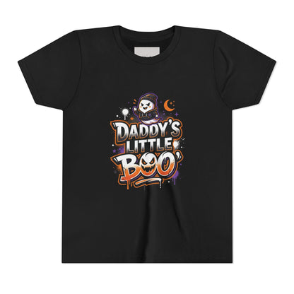 Youth Halloween Tee — “Daddy’s Little Boo” / “Spooky &amp; Unbothered” Kids Costume Shirt