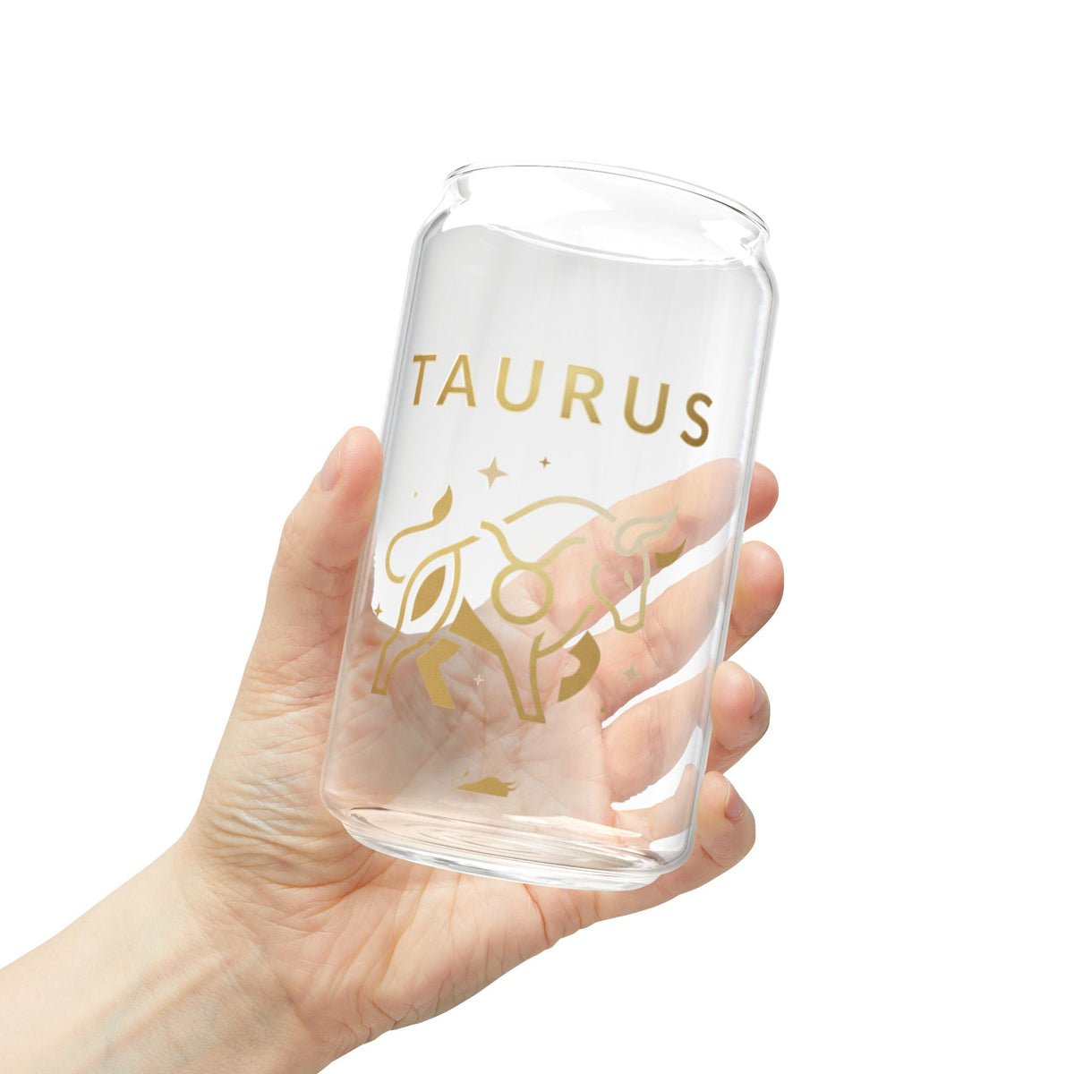 Taurus Zodiac 16oz Sipper Glass with Straw