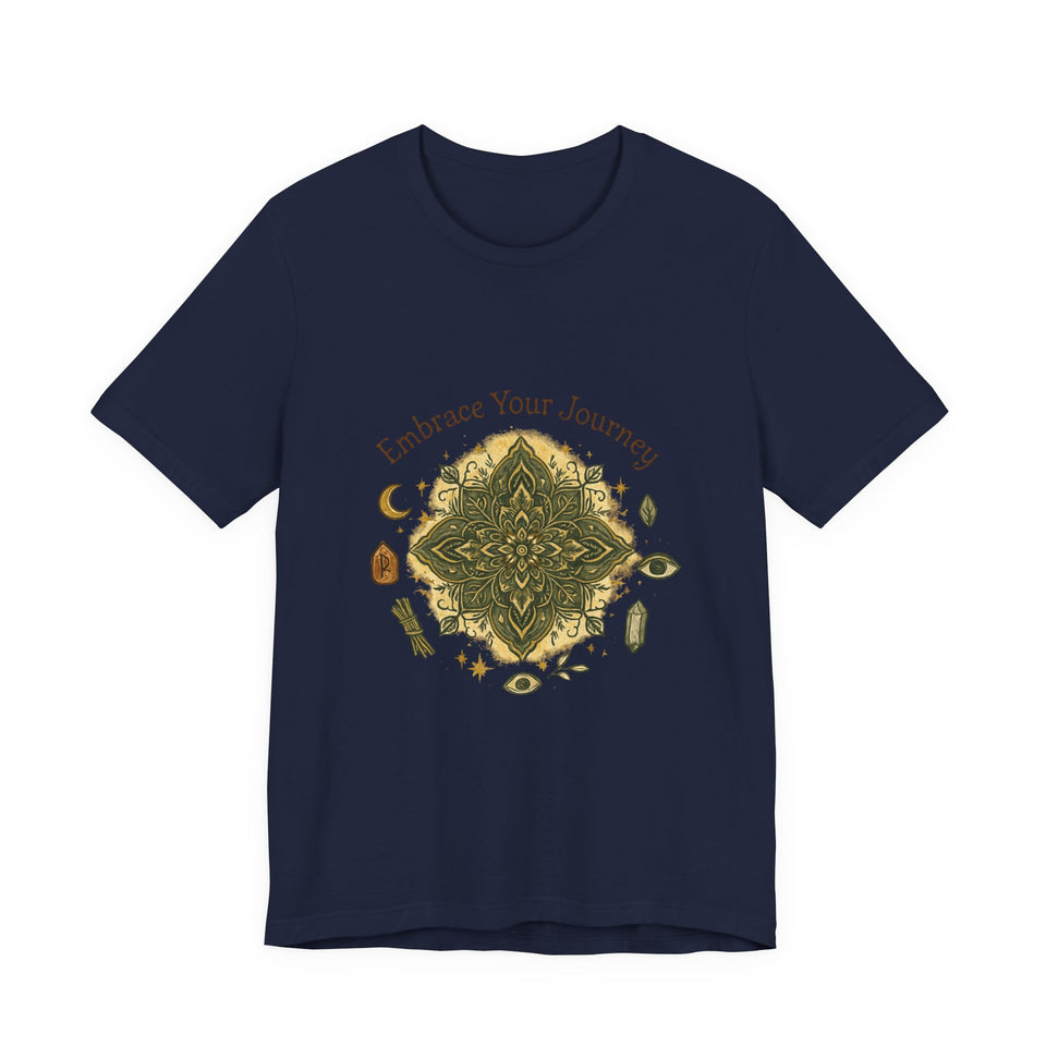 Embrace Your Journey boho crystal mandala shirt