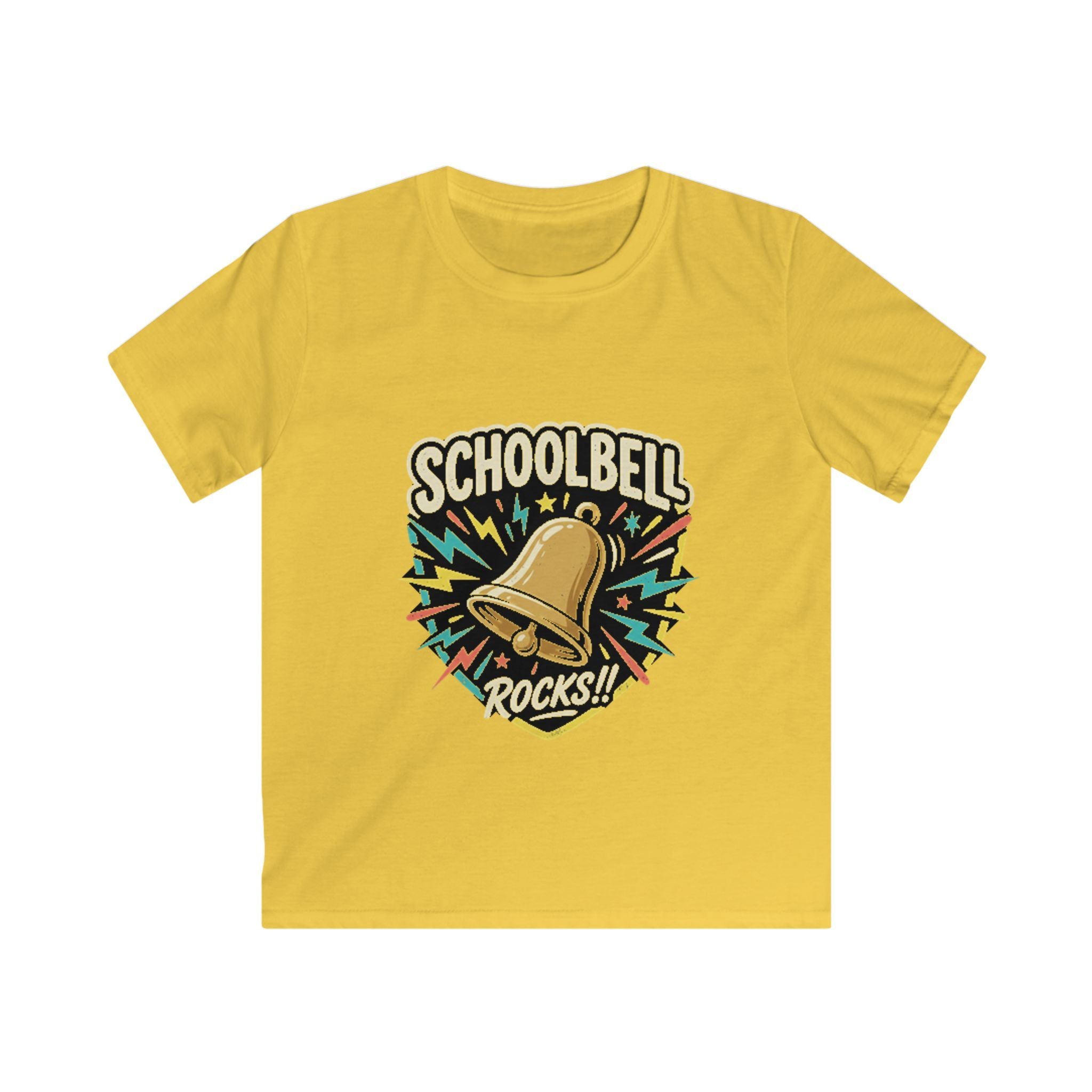 Kids Tee — "Schoolbell Rocks" Back-to-School Graphic T‑Shirt