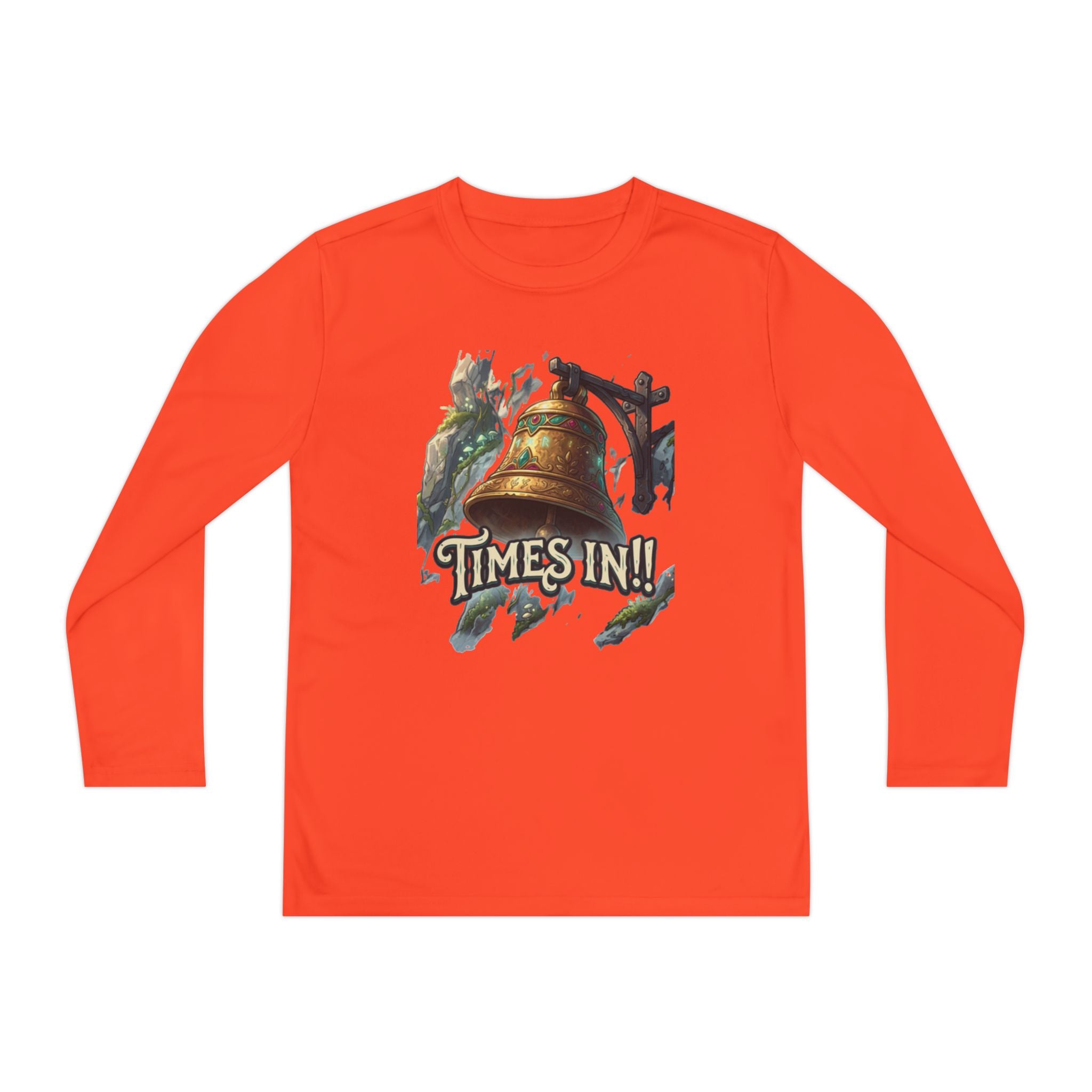 Times In!! Youth Long Sleeve Tee — Vintage Bell Graphic