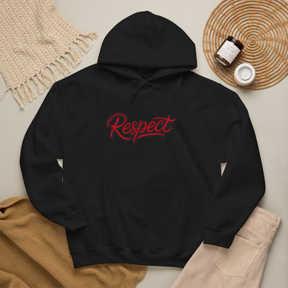 Respect Is Earned Hoodie — Retro Script Motivational Sweatshirt