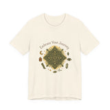 Boho crystal mandala t-shirt front design