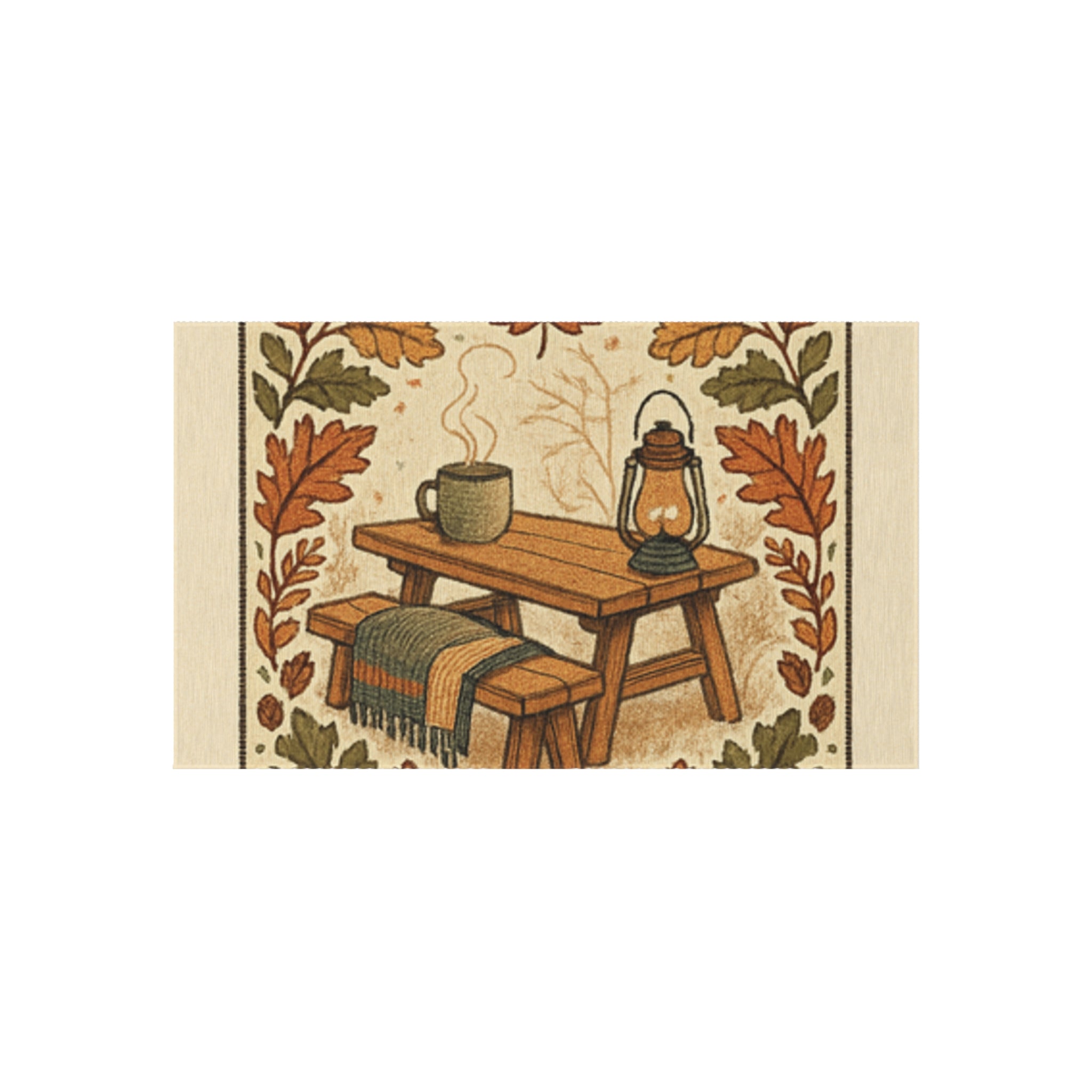 Autumn Outdoor Rug, Decorative Patio Mat, Fall Decor, Camping Rug, Outdoor Living Accents, Seasonal Home Decor - Indoor/Outdoor Rug, Camping