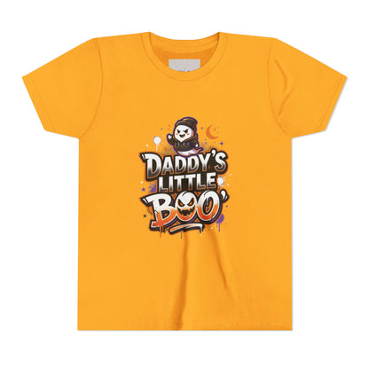 Youth Halloween Tee — “Daddy’s Little Boo” / “Spooky &amp; Unbothered” Kids Costume Shirt