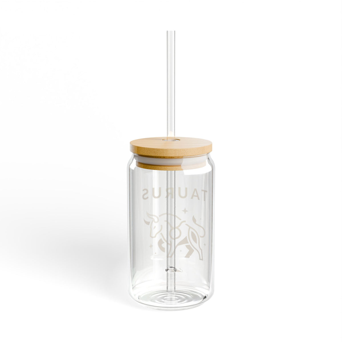 Taurus Zodiac 16oz Sipper Glass with Straw