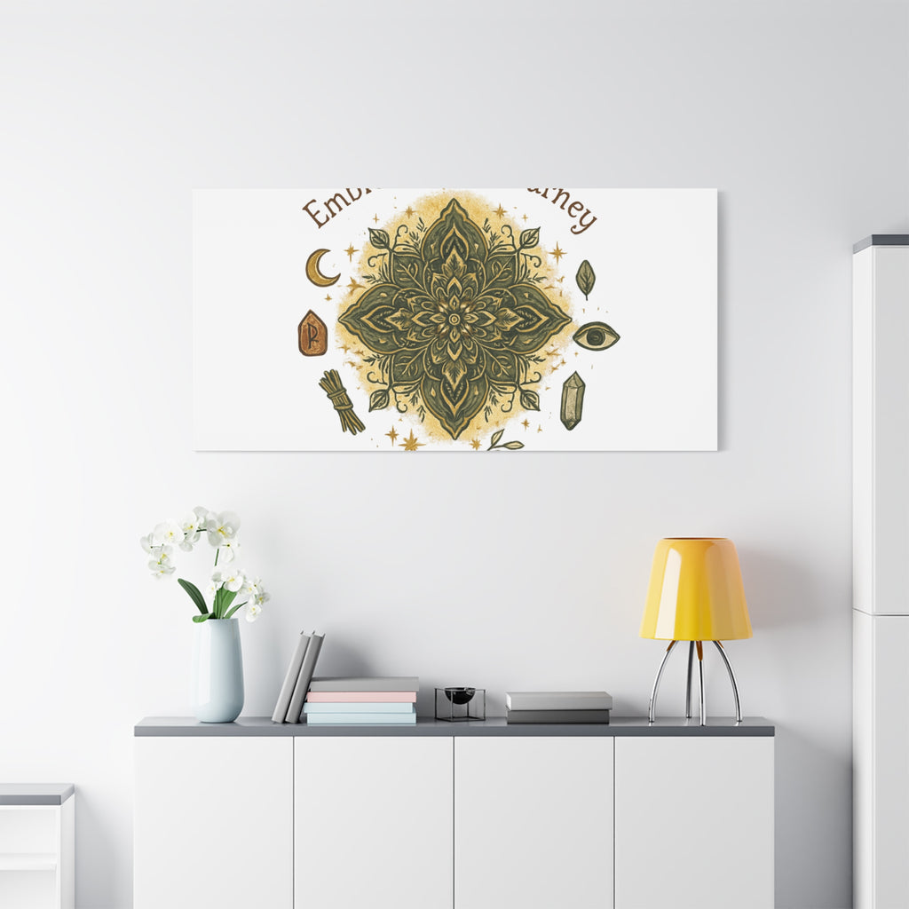 Embrace Your Journey Mandala Canvas | Matte Stretched Wall Art