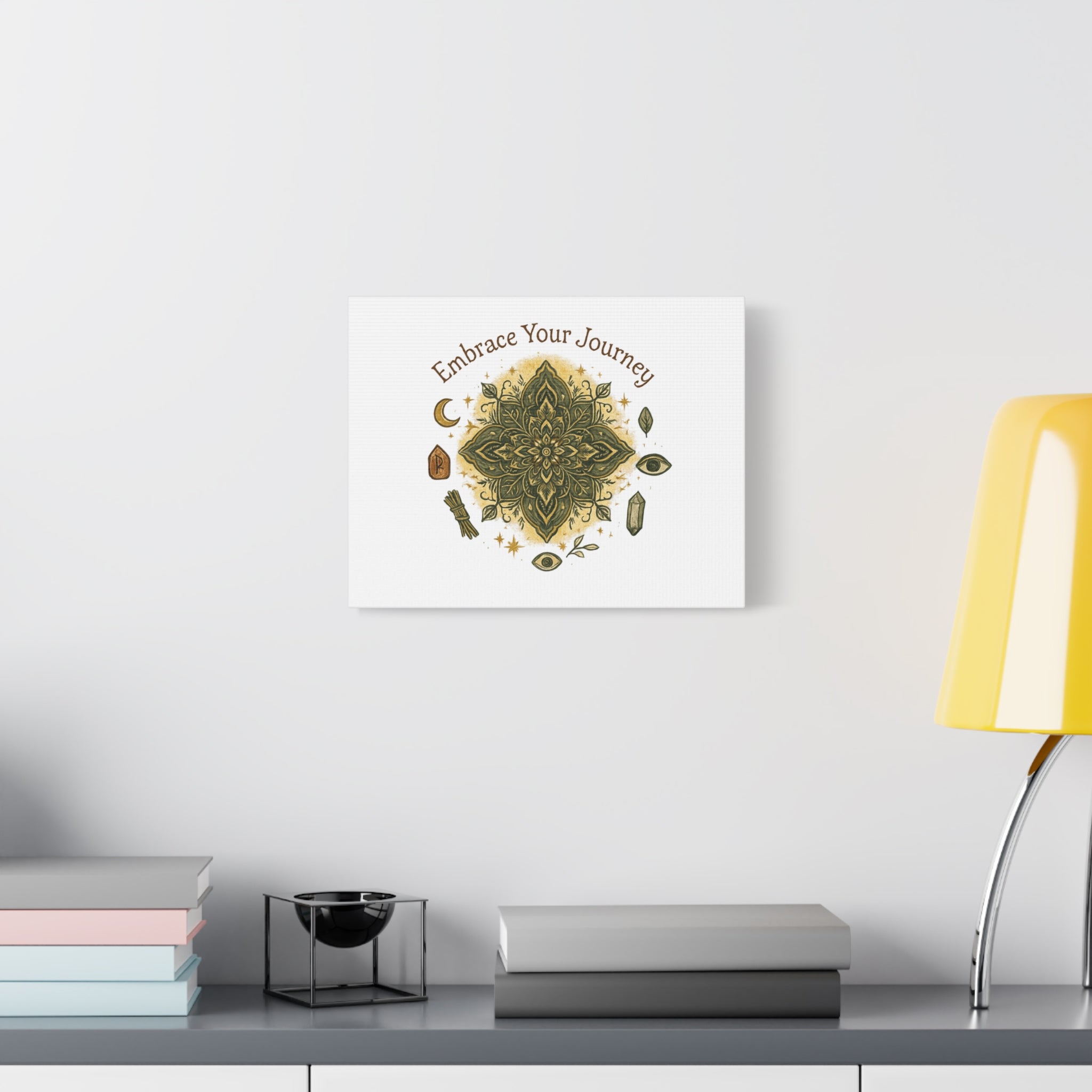 Embrace Your Journey Mandala Canvas | Matte Stretched Wall Art