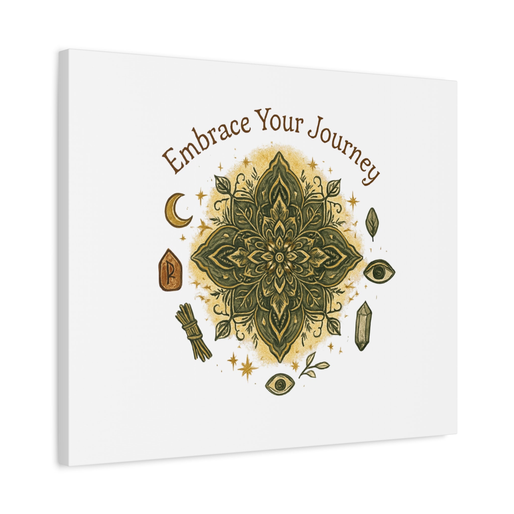 Embrace Your Journey Mandala Canvas | Matte Stretched Wall Art
