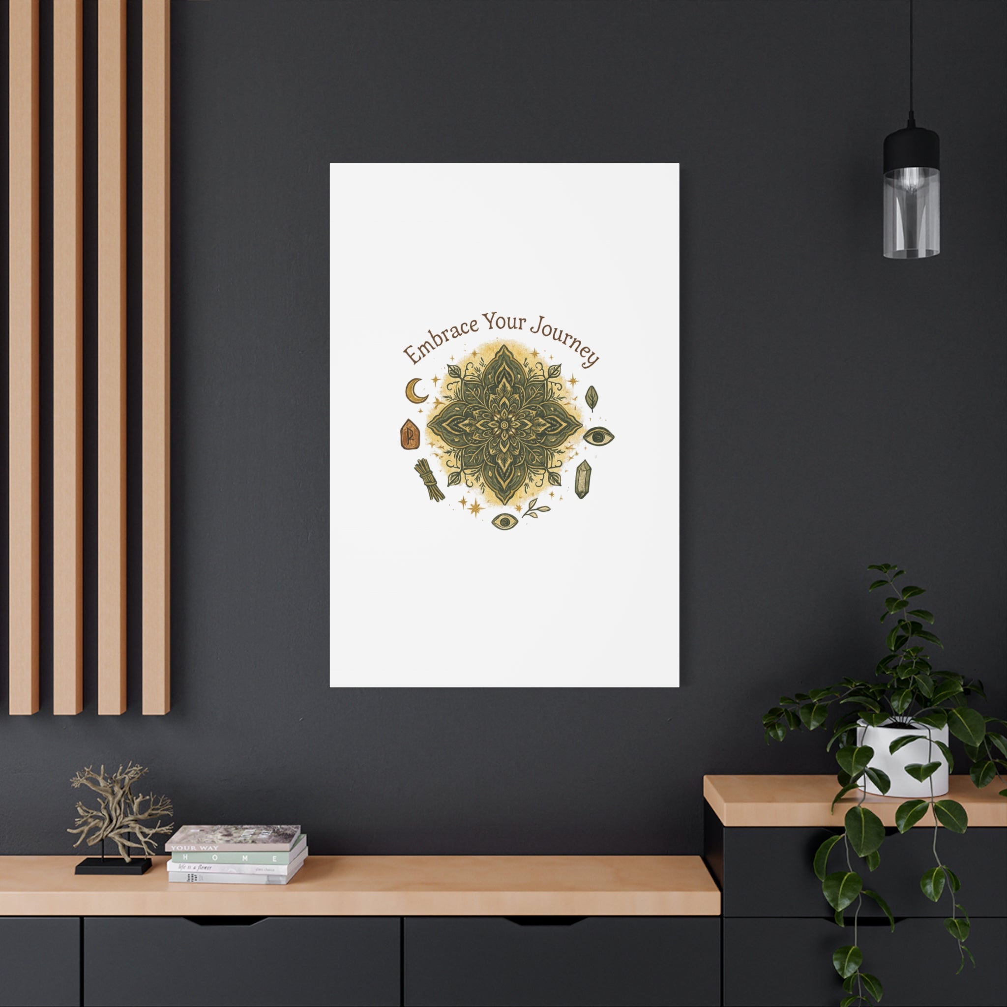 Embrace Your Journey Mandala Canvas | Matte Stretched Wall Art