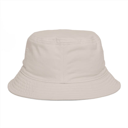 Tribal Geometric Owl Bucket Hat — Colorful Mountain Owl Face Print