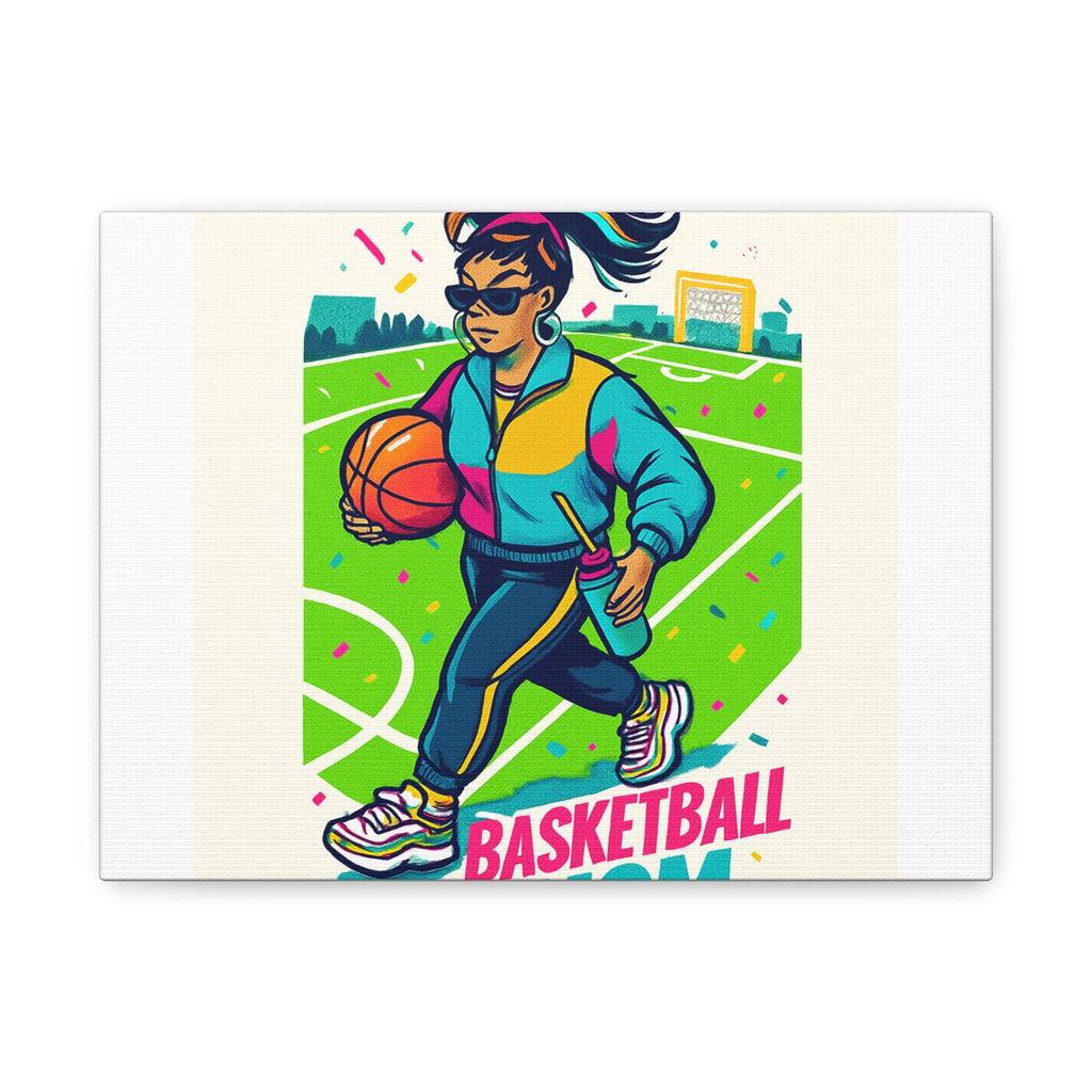 Canvas Art, Basketball Decor with Blanket, Athletic Motivational Wall Art, Sports Lover Gift, Fun Home Decor, Sporty Design