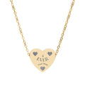 Engraved Heart Necklace — Personalized Love Pendant
