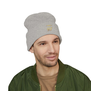 Taurus Beanie – Embroidered Floral Zodiac Winter Hat