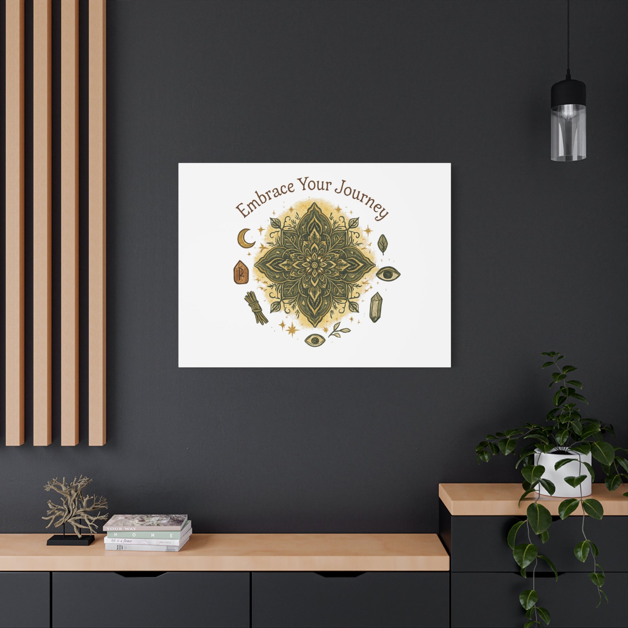 Embrace Your Journey Mandala Canvas | Matte Stretched Wall Art