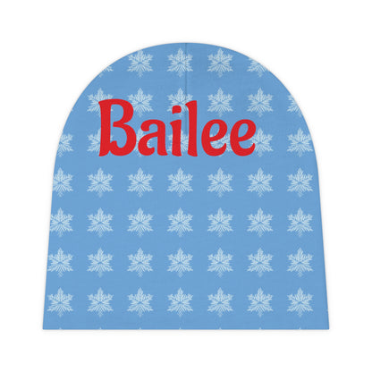 Gender Neutral Toddler Print Baby Beanie | Infant Hat, Soft Winter Headwear