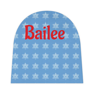 Gender Neutral Toddler Print Baby Beanie | Infant Hat, Soft Winter Headwear