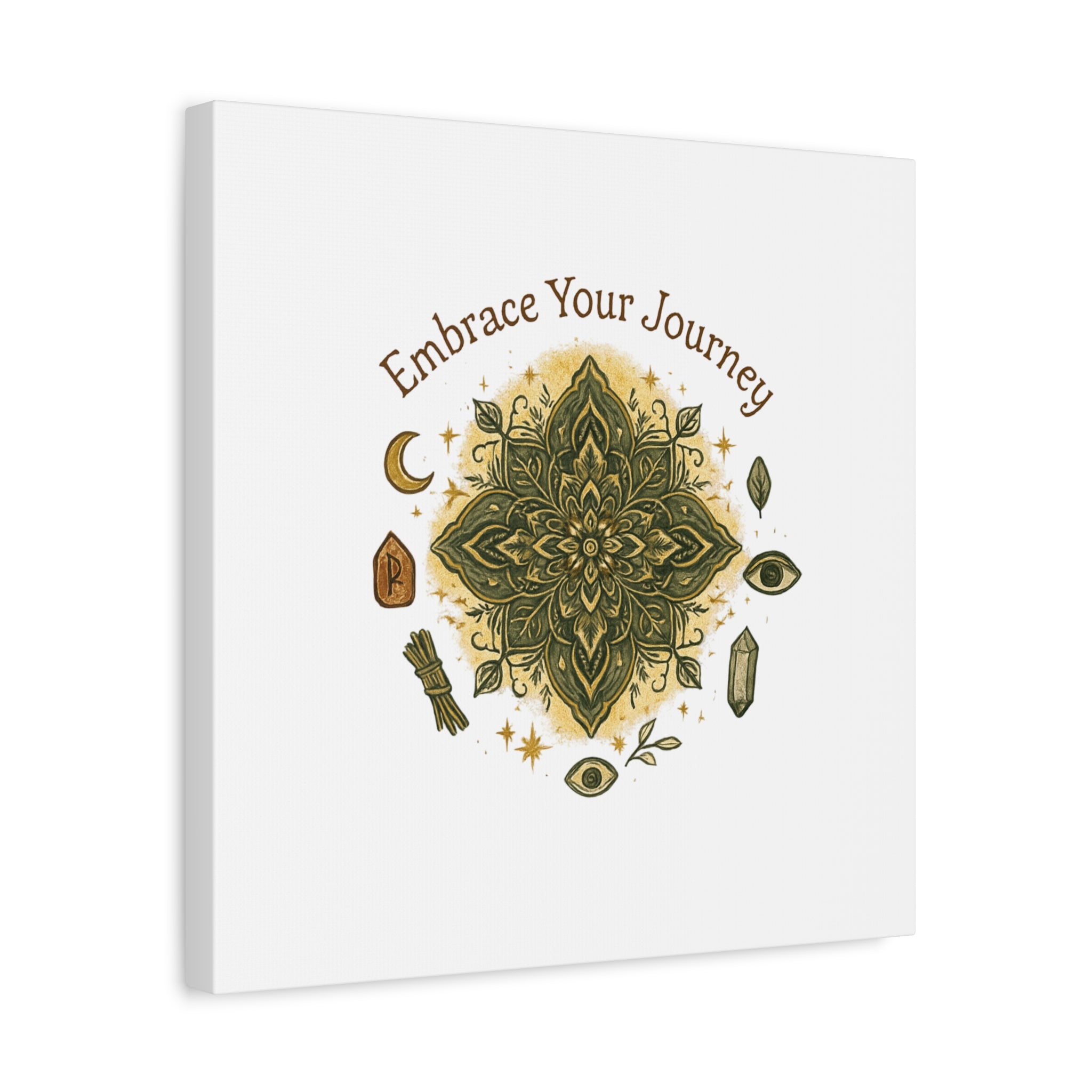 Embrace Your Journey Mandala Canvas | Matte Stretched Wall Art