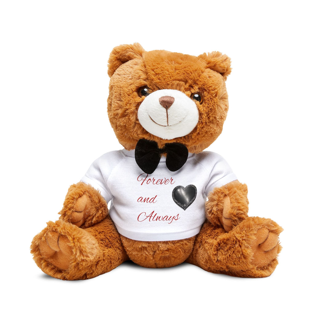 Forever and Always Teddy Bear - Personalized Plush Bear with T-Shirt