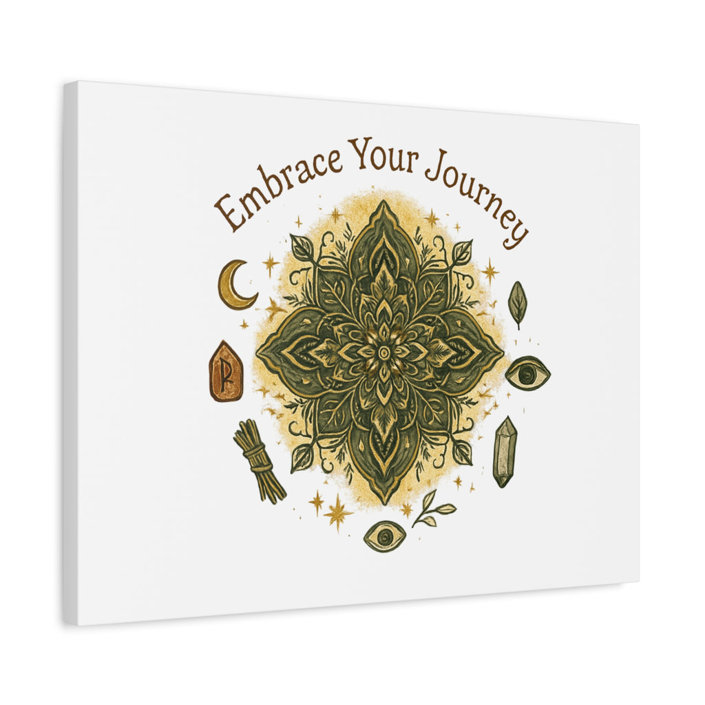 Embrace Your Journey Mandala Canvas | Matte Stretched Wall Art