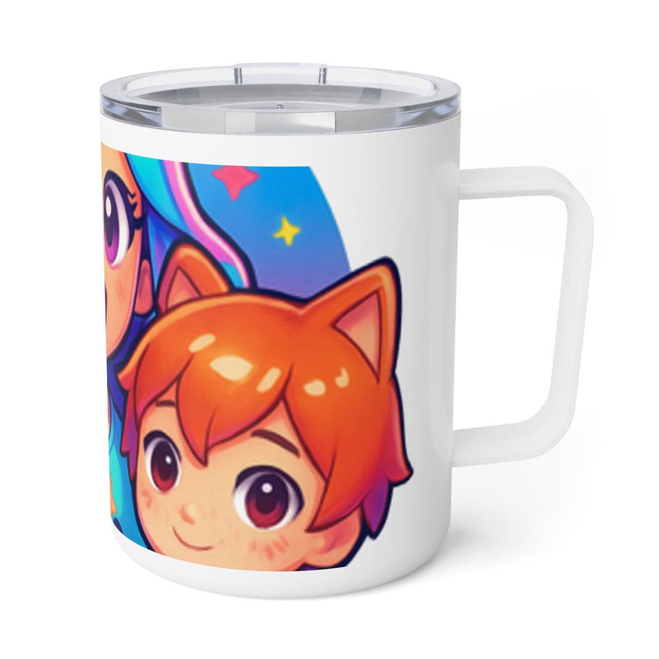 Anime  Inspired Coffee Mug, Cute Character Design, Kids Gift, Vibrant Travel Cup, Fun Drinkware, Unique Beverage Container, Teacher Gift, Holiday