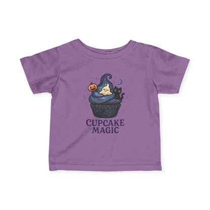 Kids Cupcake Tee, Trick or Treat Infant Fine Jersey Shirt, Halloween Top, Toddler Fall Holiday Apparel, Sweet Spooky Child Costume, Cute