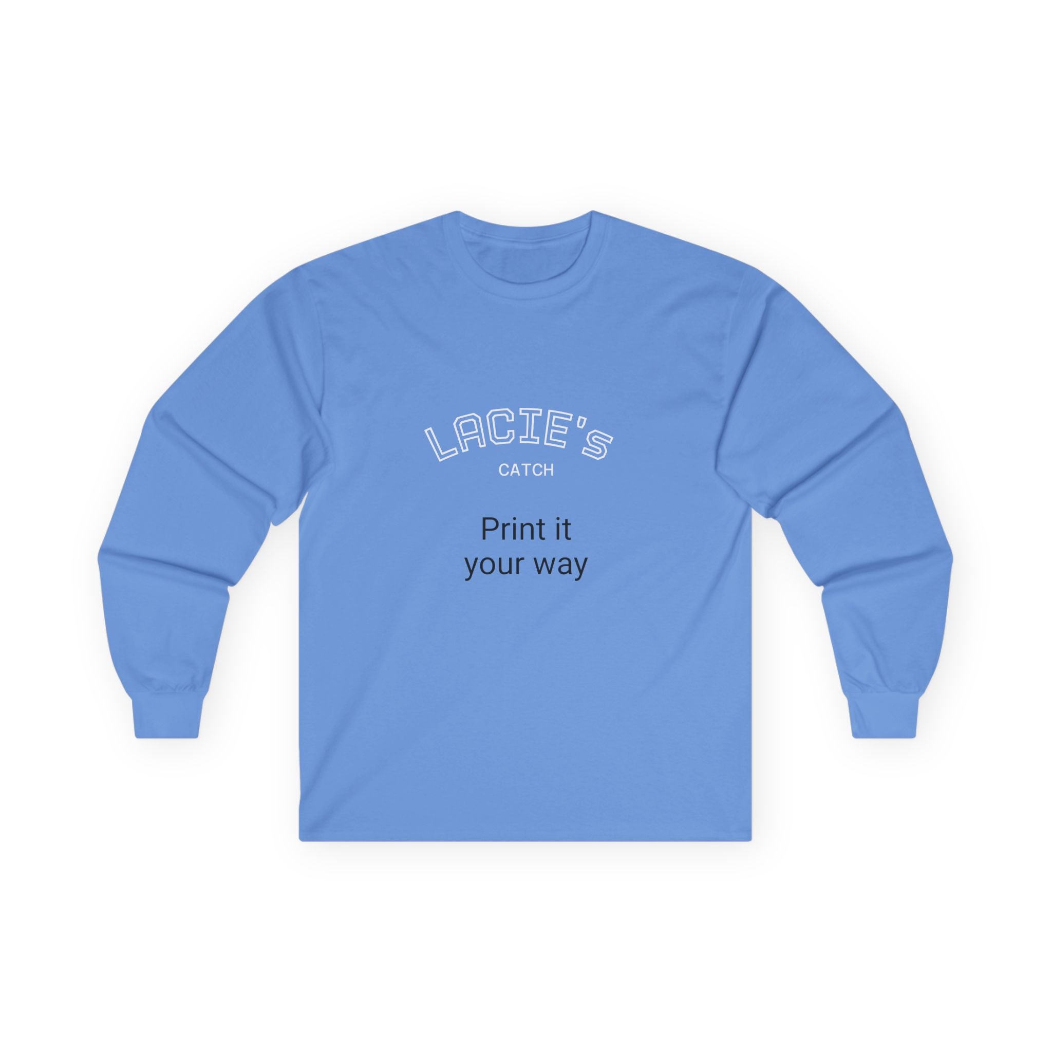 Customizable Long Sleeve Tee for Personalized Style, Gift for Friends, Unique Fashion, Casual Wear, Celebration Apparel, Statement T-Shirt