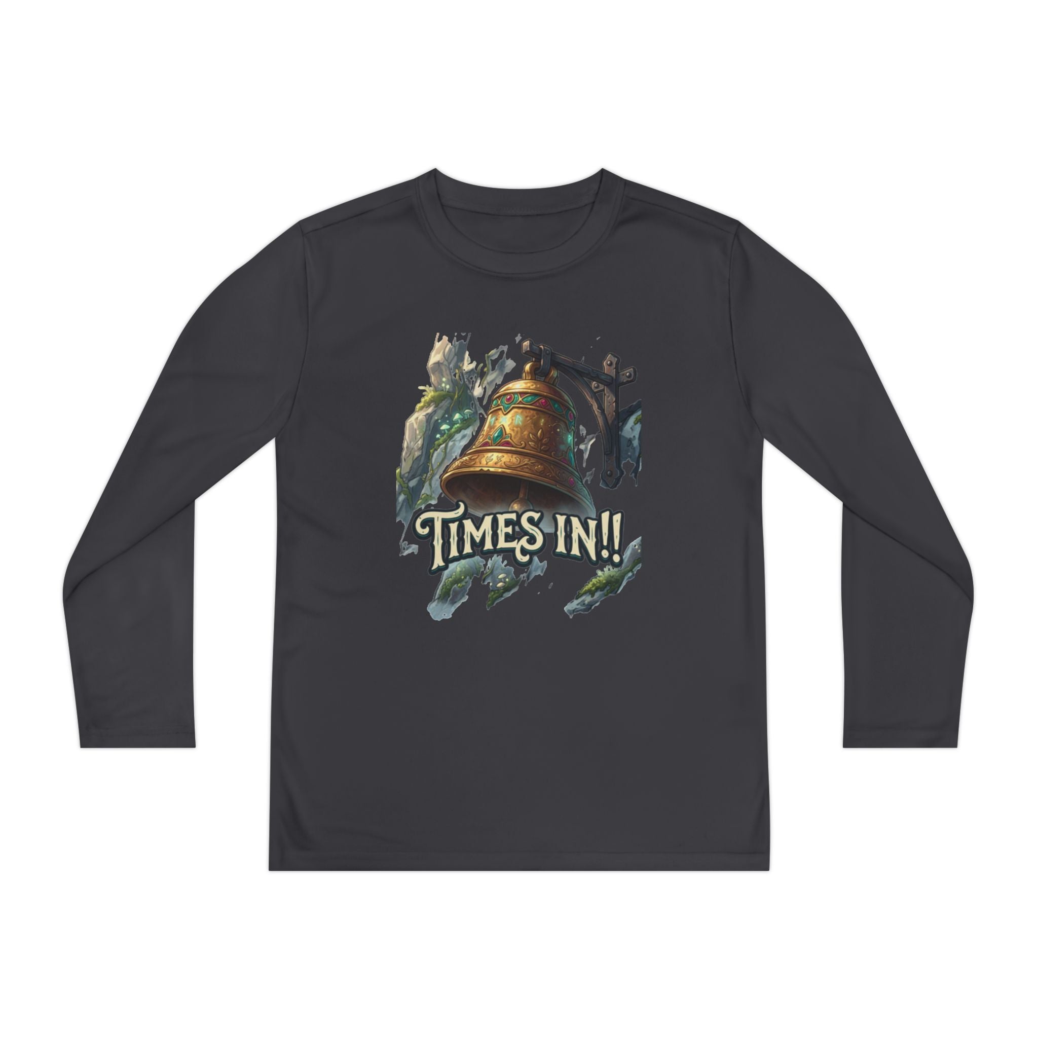 Times In!! Youth Long Sleeve Tee — Vintage Bell Graphic