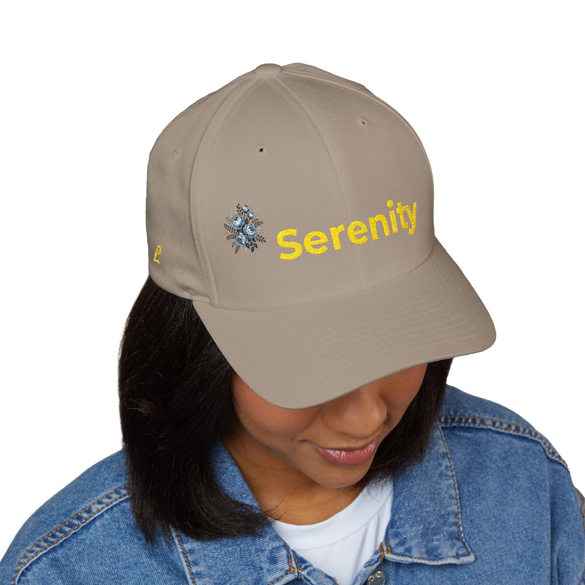 Embroidered Floral Baseball Cap — Serenity Calm Hat