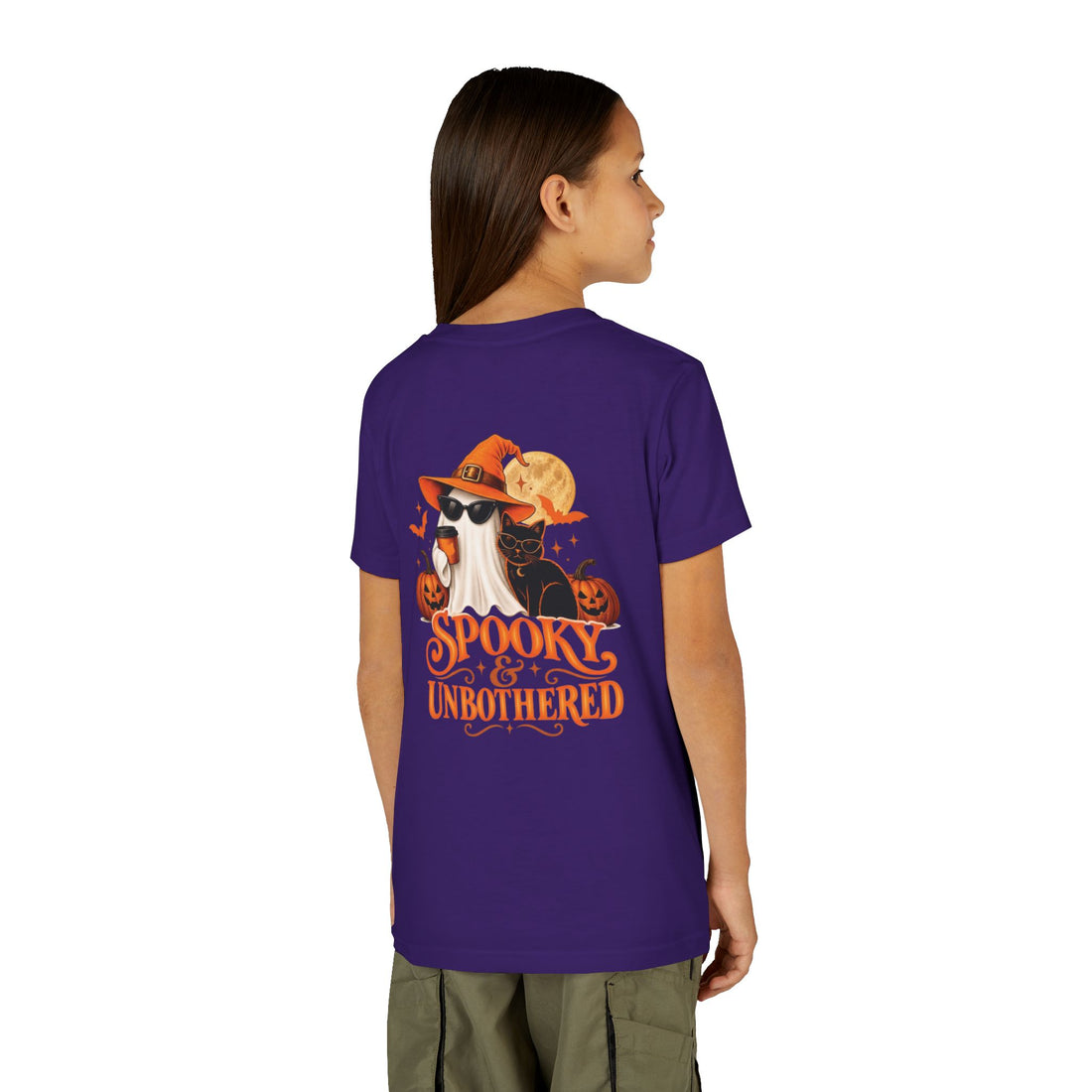 Youth Halloween Tee — “Daddy’s Little Boo” / “Spooky &amp; Unbothered” Kids Costume Shirt