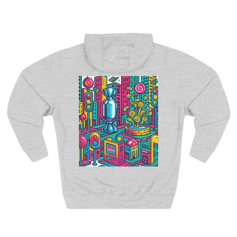 Colorful Candy City hoodie | Graphic Hoodie