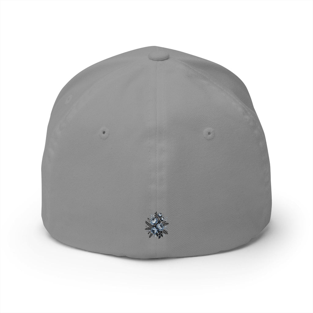 Serenity Embroidered Cap — Floral Calm Baseball Hat