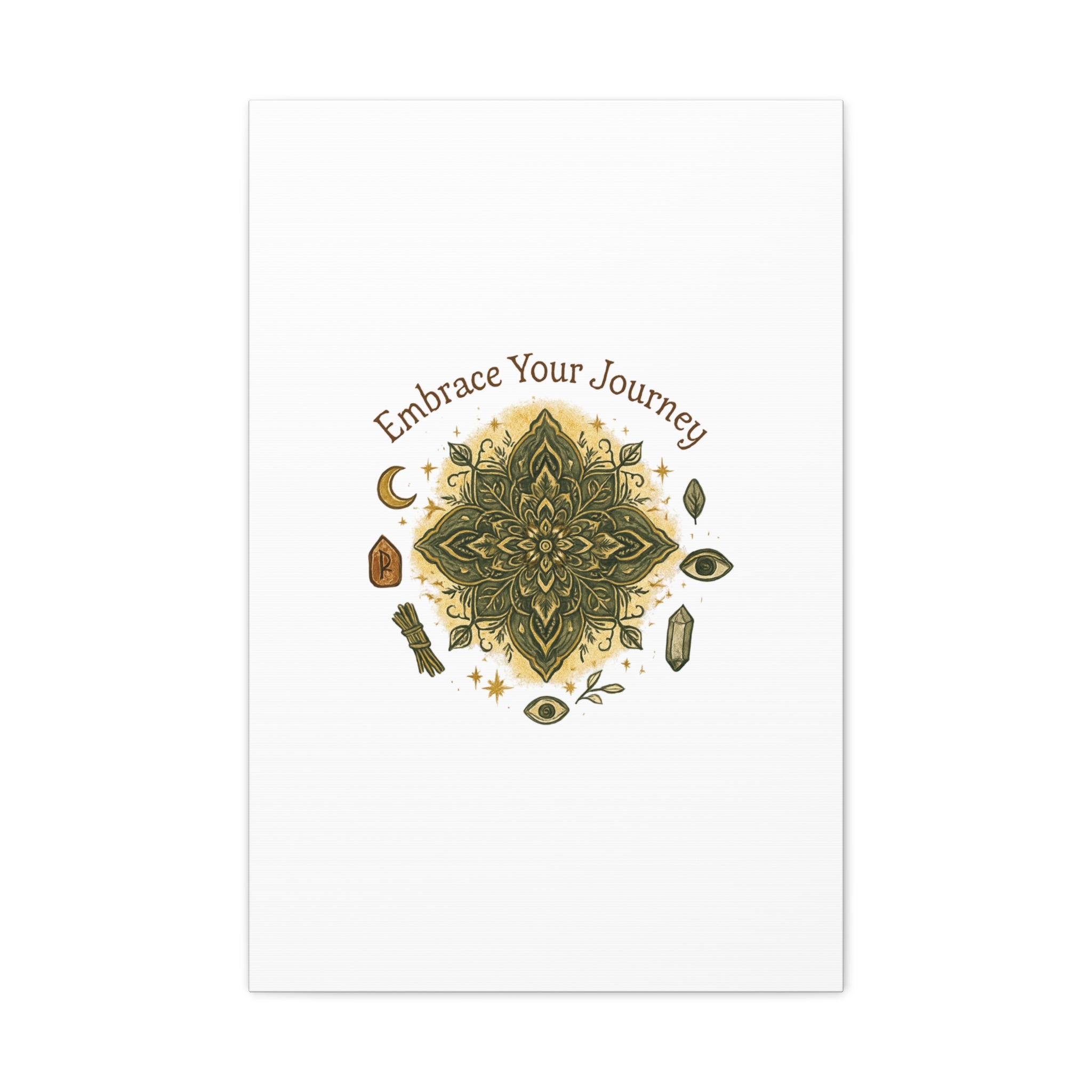 Embrace Your Journey Mandala Canvas | Matte Stretched Wall Art